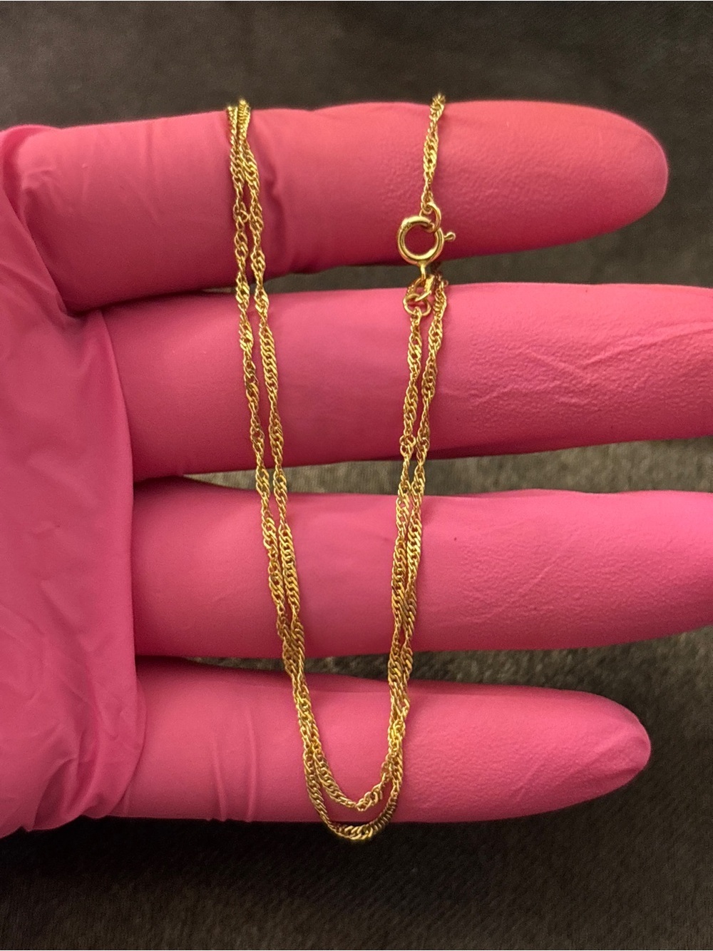 1.5mm Real 10k Solid Gold Twist Chain 22 in. - Picture 8 of 9
